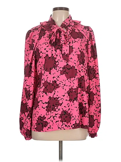 Pre-owned Kate Spade New York Long Sleeve Blouse In Pink