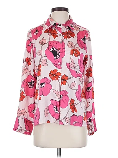 Pre-owned Kate Spade New York Long Sleeve Blouse In Pink