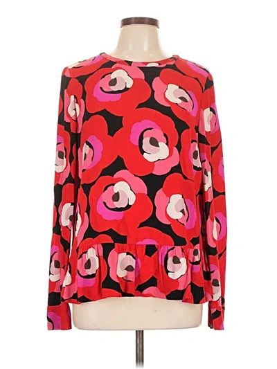Pre-owned Kate Spade New York Long Sleeve Blouse In Red