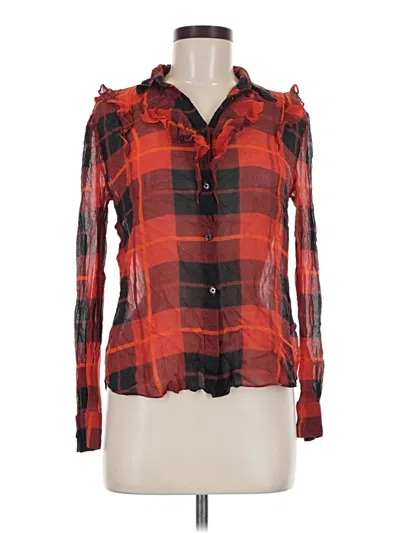 Pre-owned Kate Spade New York Long Sleeve Blouse In Red