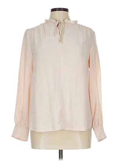 Pre-owned Kate Spade New York Long Sleeve Blouse In White