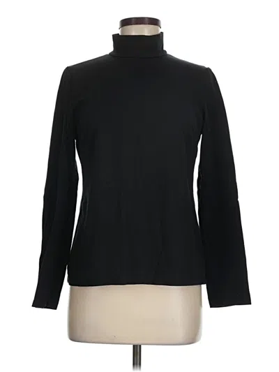 Pre-owned Kate Spade New York Long Sleeve Top Black Turtleneck Tops