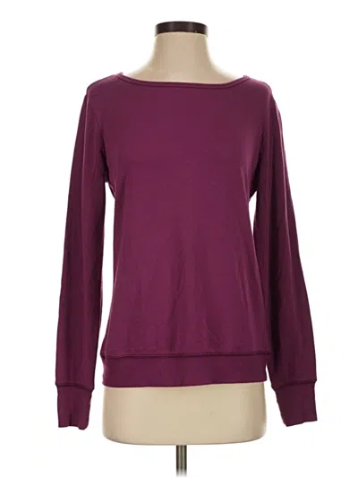 Pre-owned Kate Spade New York Long Sleeve Top Burgundy Boatneck Tops