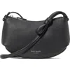 Kate Spade New York Loop Pebble Leather Crossbody Bag In Black