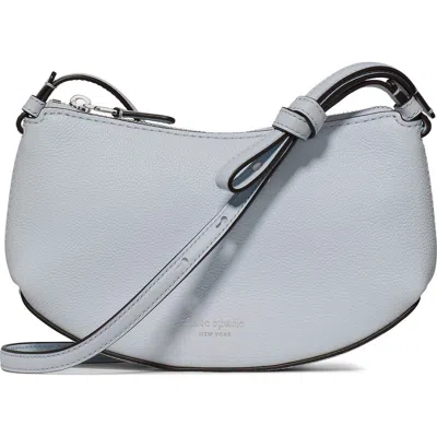 Kate Spade New York Loop Pebble Leather Crossbody Bag In Gray
