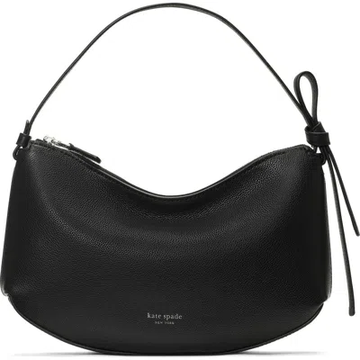 Kate Spade New York Loop Pebble Leather Shoulder Bag In Black