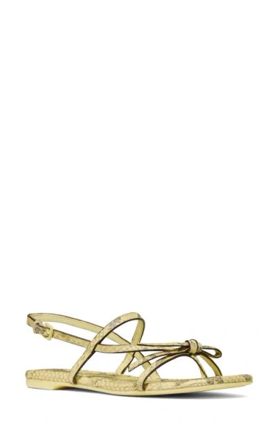 Kate Spade New York Loop Metallic Ankle Strap Sandal In Gold