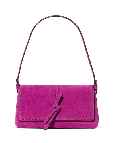 Kate Spade New York Loop Small Flap Suede Shoulder Bag In Purple