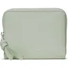 Kate Spade New York Loop Small Pebbled Leather Zip Wallet In Green