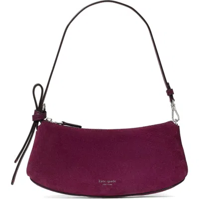 Kate Spade New York Loop Suede Pochette Bag In Brown