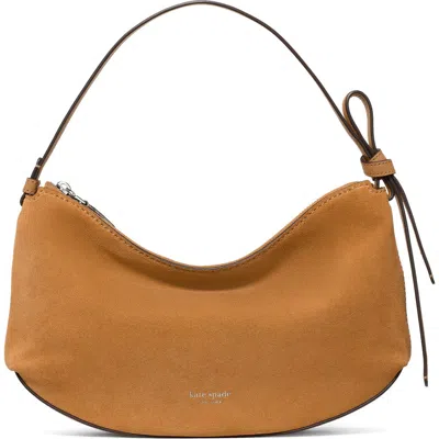 Kate Spade New York Loop Suede Shoulder Bag In Black