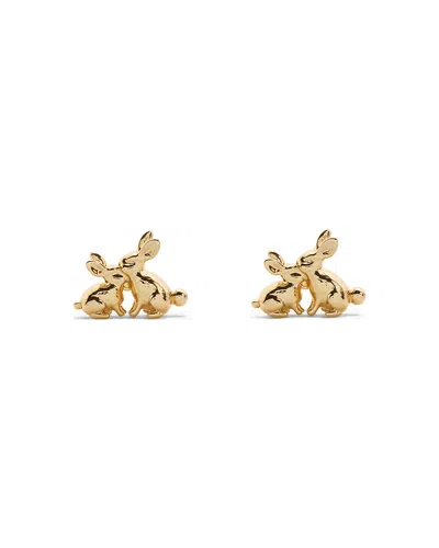 Kate Spade New York Love You, Mom Bunny Stud Earrings In Burgundy