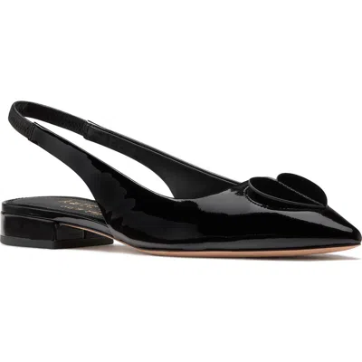 Kate Spade New York Lover Slingback Pointed Toe Flat In Black