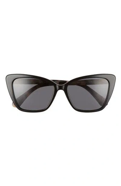 Kate Spade New York Lucca 55mm Cat Eye Sunglasses In Black