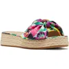Kate Spade New York Lucie Espadrille Platform Slide Sandal In Multi