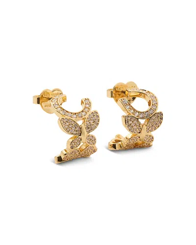 Kate Spade New York Lucky Charm Huggie Hoop Earrings In Gold