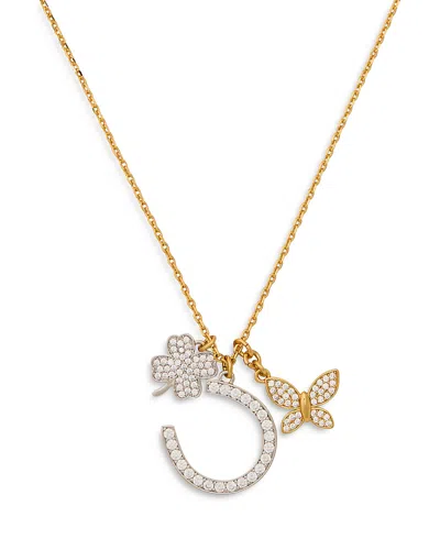 Kate Spade New York Lucky Charm Statement Pendant Necklace, 18 In Two Tone