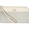 Kate Spade New York Lucy Colorblock Medium L Zip Wristlet In Gray