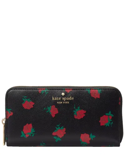 Kate Spade New York Madison Ditsy Rose Toss Printed Large Wallet
