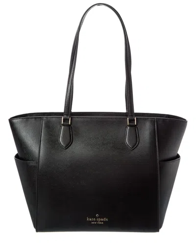 Kate Spade New York Madison Saffiano Leather Laptop Tote In Black