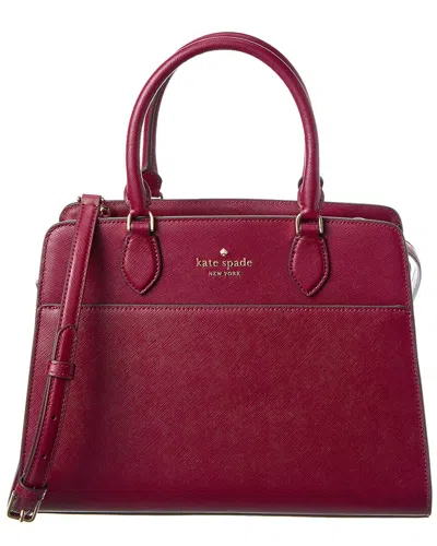 Kate Spade New York Madison Saffiano Leather Medium Satchel In Purple