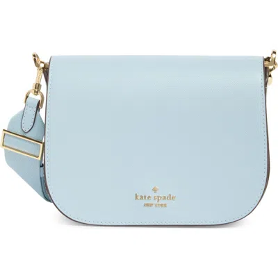 Kate Spade New York Madison Saffiano Leather Saddle Bag In Gray