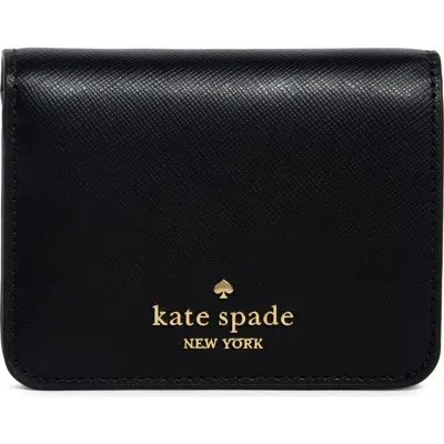 Kate Spade New York Madison Saffiano Leather Wallet In Black