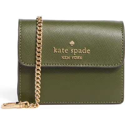 Kate Spade New York Madison Small Wallet On A Chain In Green