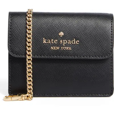Kate Spade New York Madison Small Wallet On A Chain In Black