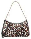 Kate Spade New York Madison Spotted Leopard Printed Medium Convertible  Crossbody In White