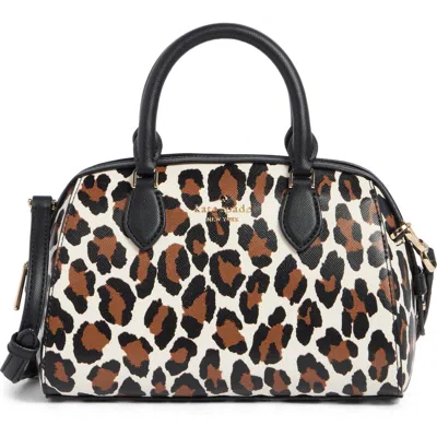 Kate Spade New York Madison Spotted Leopard Small Duffle Crossbody Bag In Multi