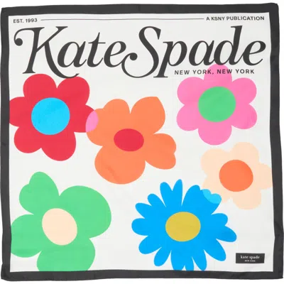 Kate Spade New York Magazine Silk Square Scarf
