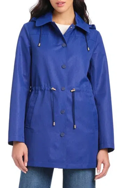 Kate Spade New York Magic Print Hooded Rain Jacket In Blue