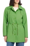 Kate Spade New York Magic Print Hooded Rain Jacket In Green