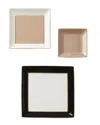 Kate Spade New York Make It Pop 3pc Tray Set In White
