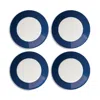 Kate Spade New York Set Of 4 Make It Pop Blue Accent Plates In Blue