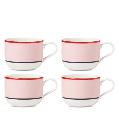 Kate Spade New York Make It Pop Mug, Set Of 4 In Pink