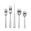 Kate Spade Malmo Satin 5-piece Flatware Place Setting In Silver