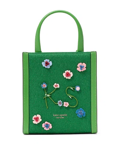 Kate Spade New York Manhattan Floral Mini Tote In Watercress