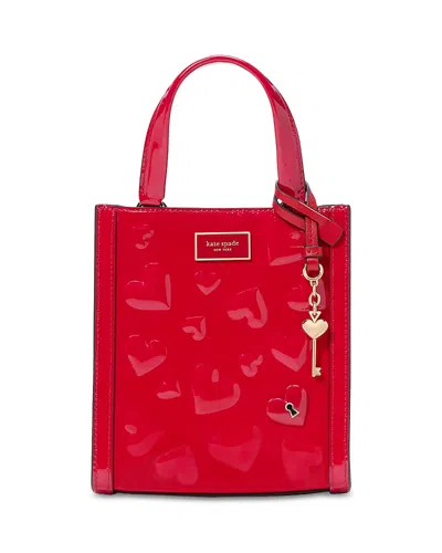 Kate Spade New York Manhattan Key To My Heart Embossed Patent Leather Mini Tote