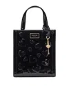 Kate Spade Key To My Heart Embossed Patent Leather Manhattan Mini Tote In Black Multi