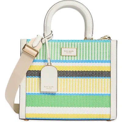 Kate Spade New York Manhattan Striped Woven Straw Tote In Multi