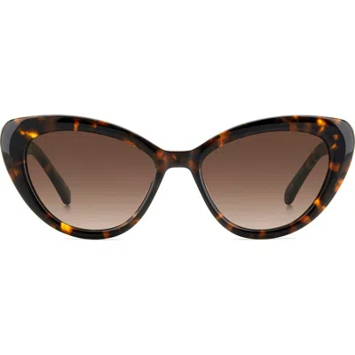 Kate Spade New York Marlah's 53mm Gradient Cat Eye Sunglasses In Brown