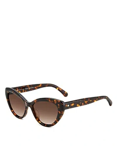 Kate Spade New York Marlah Cat Eye Sunglasses, 53mm In Black