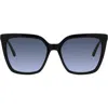 Kate Spade New York Marlowe 55mm Gradient Square Sunglasses In Black/dark Grey