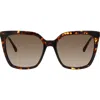 Kate Spade New York Marlowe 55mm Gradient Square Sunglasses In Havana/brown Sf