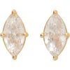 Kate Spade New York Marquise Cut Solitaire Stud Earrings In Gold