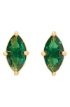 Kate Spade New York Marquise Cut Solitaire Stud Earrings In Green