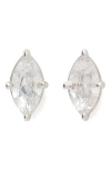 Kate Spade New York Marquise Cut Solitaire Stud Earrings In Metallic