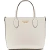 Kate Spade Bleecker Medium Saffiano Leather Crossbody Tote Bag In White